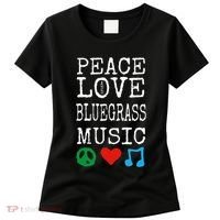 Peace Love And Bluegrass Music Bluegrass Women's T-Shirt thumb 0