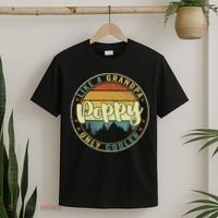 Poppy Like A Grandpa Only Cooler Funny Dad Poppy Fathers Day T-Shirt thumb 2