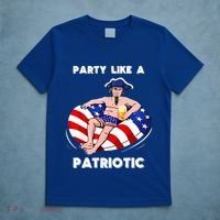 Party Like A Patriotic Beer Lover 4th Of July Pool Party Gift T-Shirt thumb 5