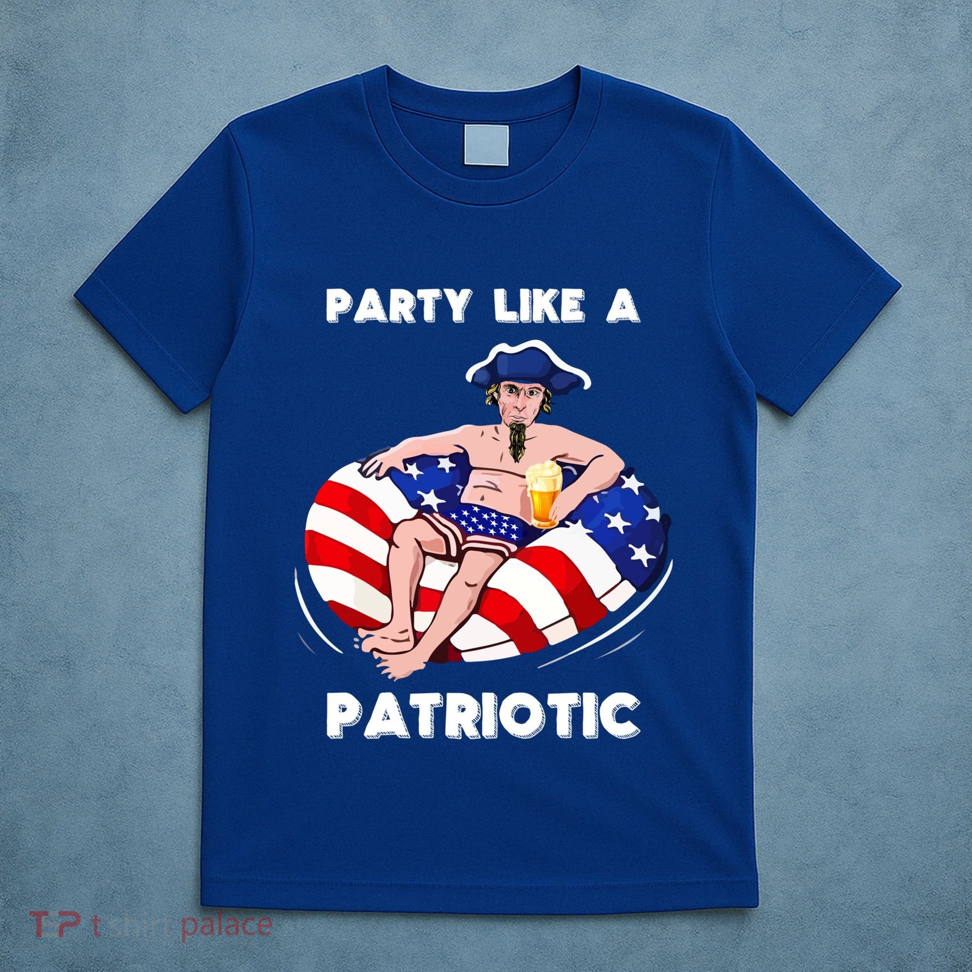 Party Like A Patriotic Beer Lover 4th Of July Pool Party Gift T-Shirt