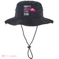 Party Like A Flock Star Pink Flamingo Bucket Hat thumb 0