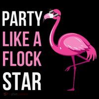Party Like A Flock Star Pink Flamingo Women's Hoodie thumb 2