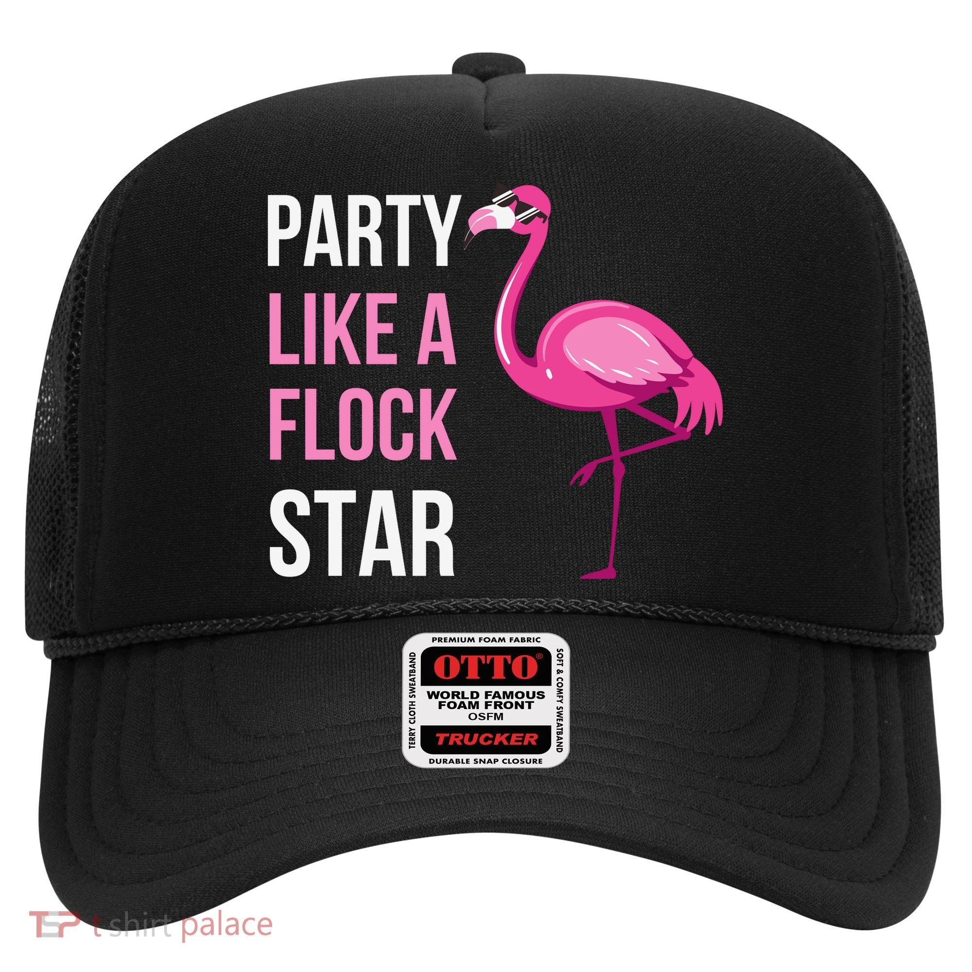 Party Like A Flock Star Pink Flamingo Hat