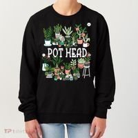 Plant Lover And Gardener Pot Head Succulent Women's Sweatshirt thumb 0