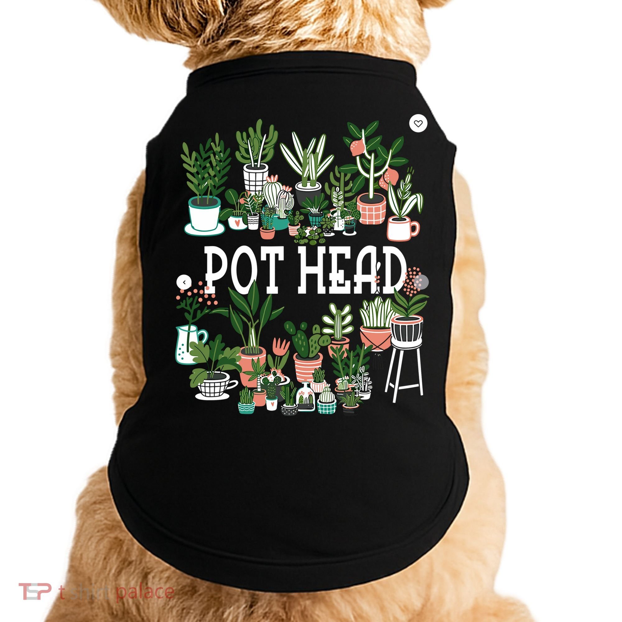 Plant Lover And Gardener Pot Head Succulent Doggie Tank