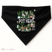 Plant Lover And Gardener Pot Head Succulent USA-Made Doggie Bandana thumb 0