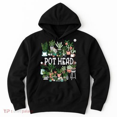 Plant Lover And Gardener Pot Head Succulent Hoodie