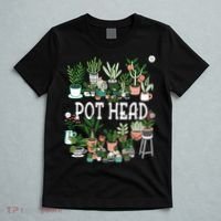 Plant Lover And Gardener Pot Head Succulent T-Shirt thumb 5