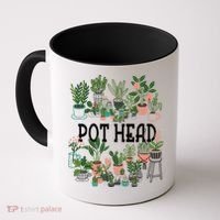 Plant Lover And Gardener Pot Head Succulent Coffee Mug thumb 0