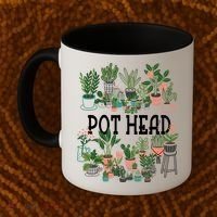 Plant Lover And Gardener Pot Head Succulent Coffee Mug thumb 2