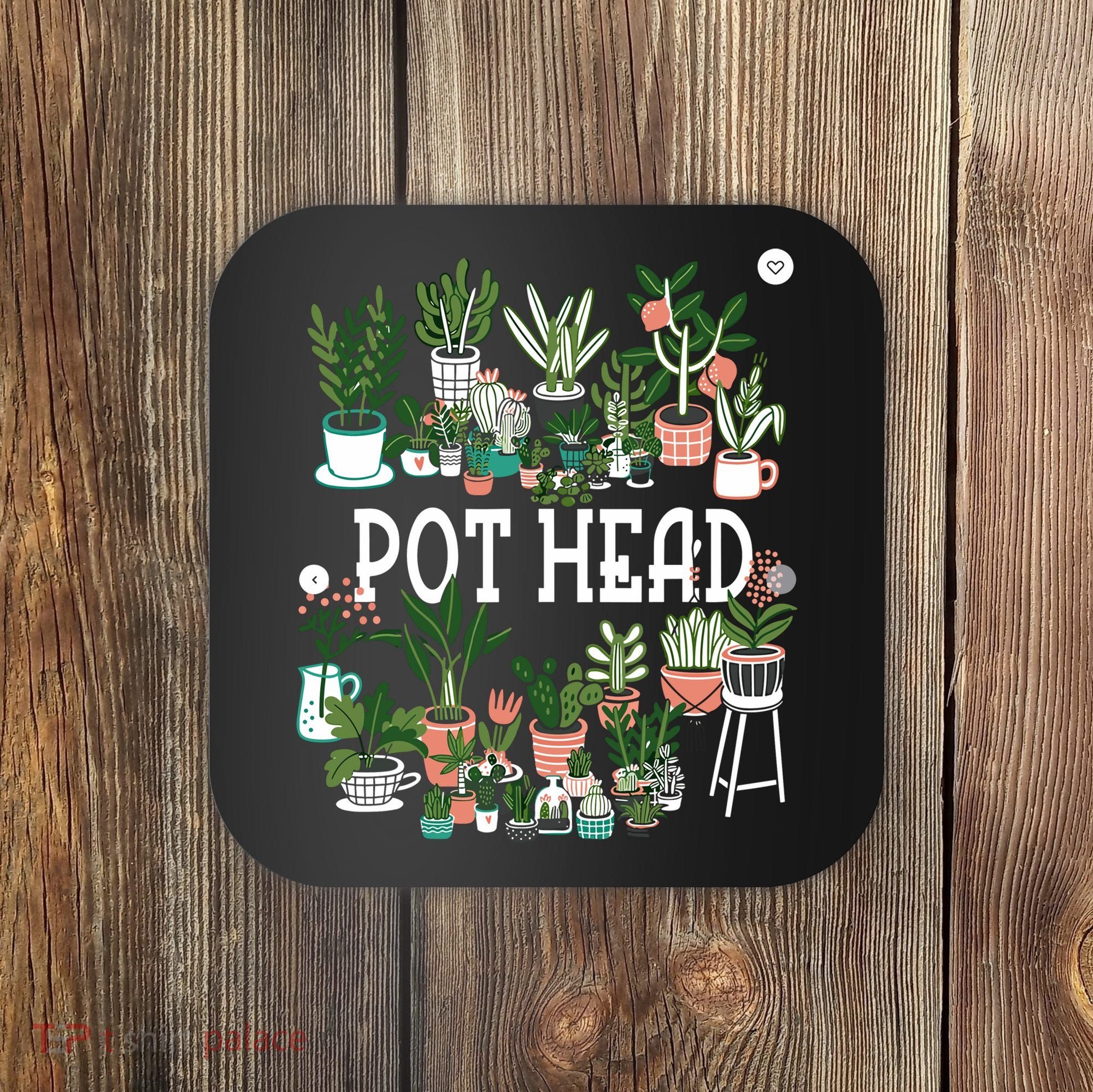Plant Lover And Gardener Pot Head Succulent Coaster