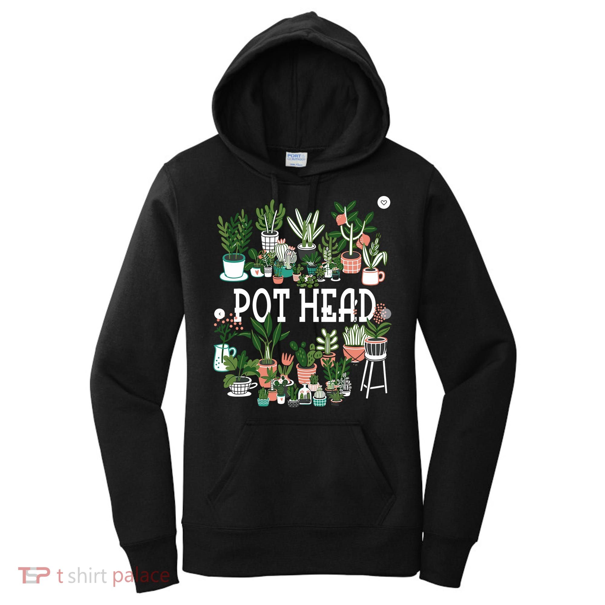 Plant Lover And Gardener Pot Head Succulent Women's Hoodie