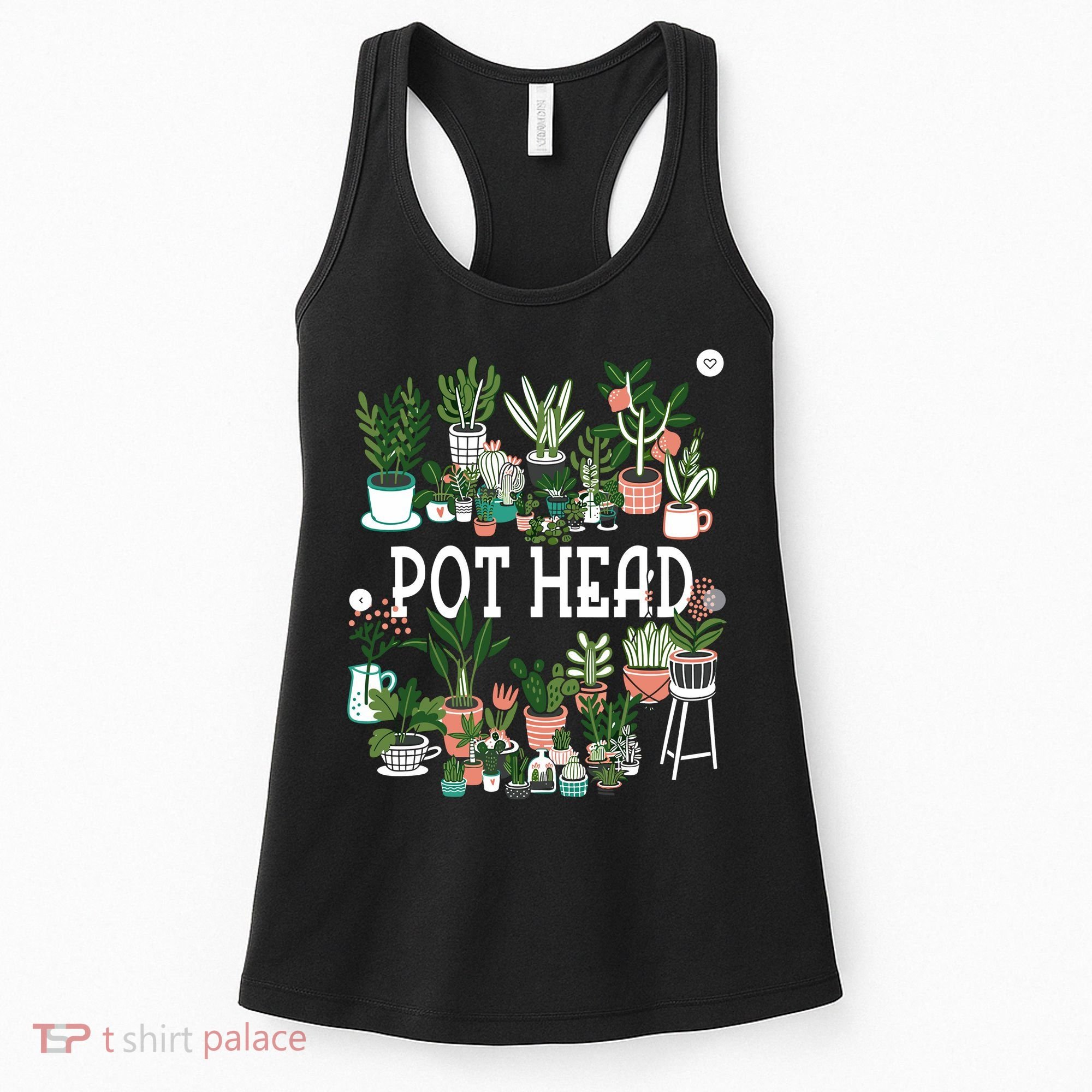 Plant Lover And Gardener Pot Head Succulent Women's Tank Top