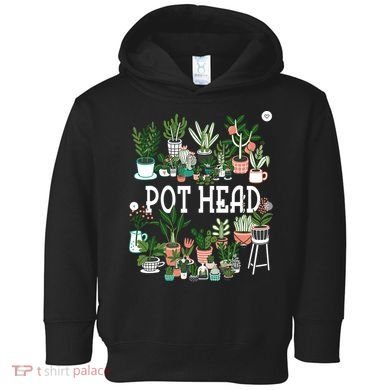 Plant Lover And Gardener Pot Head Succulent Toddler Hoodie