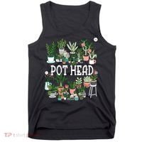 Plant Lover And Gardener Pot Head Succulent Tank Top thumb 0