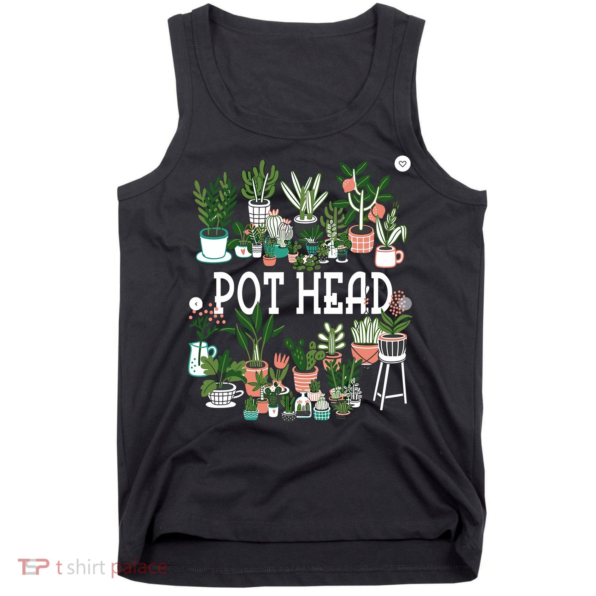 Plant Lover And Gardener Pot Head Succulent Tank Top