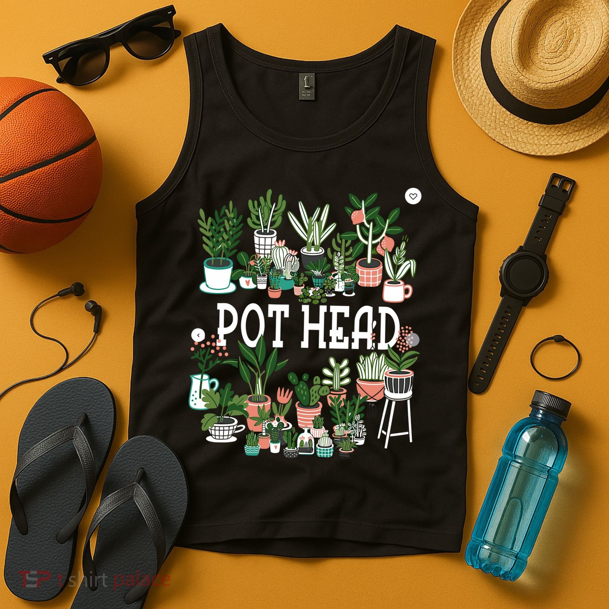 Plant Lover And Gardener Pot Head Succulent Tank Top