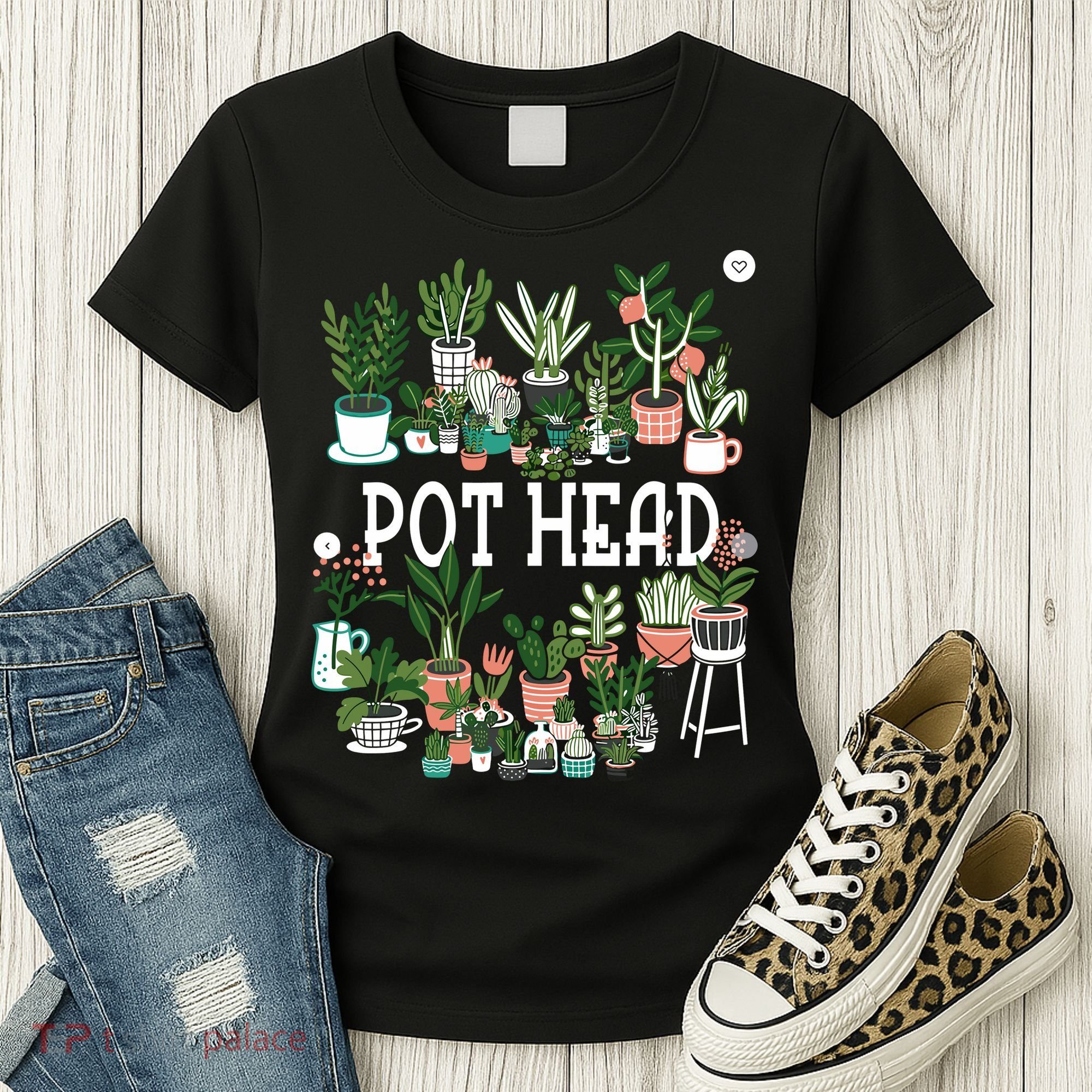 Plant Lover And Gardener Pot Head Succulent Women's T-Shirt