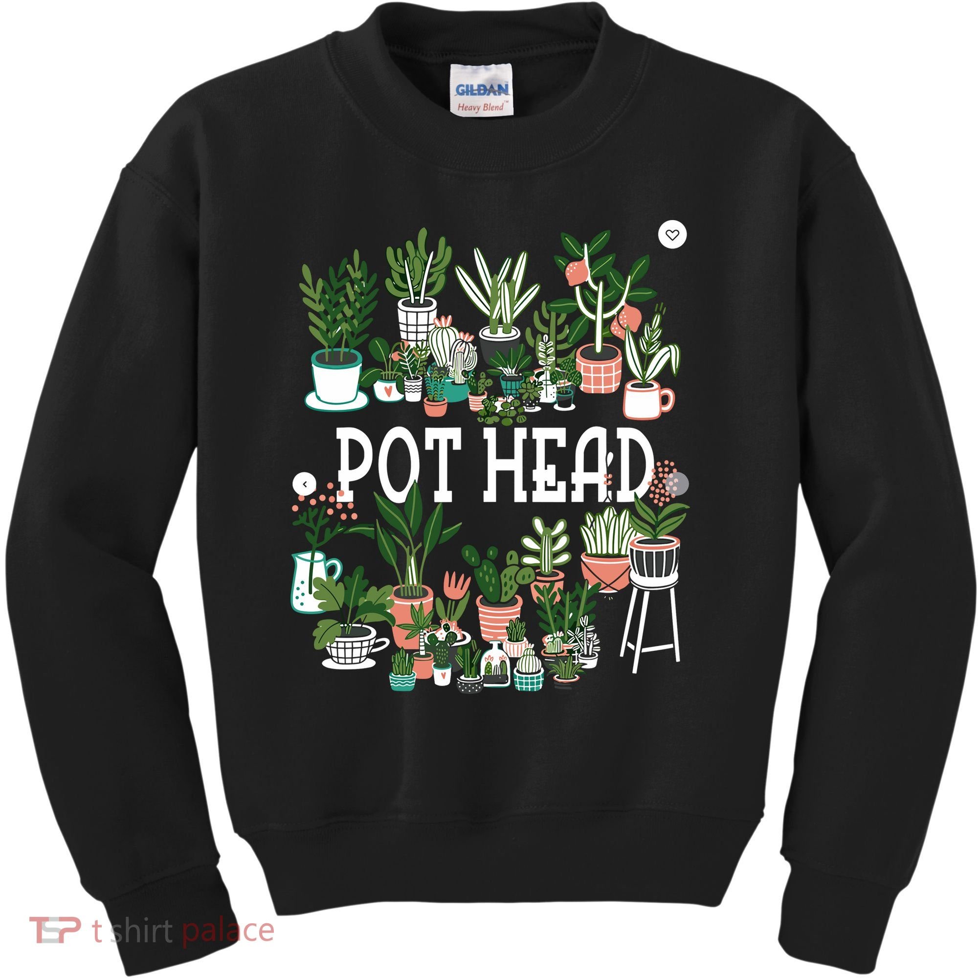 Plant Lover And Gardener Pot Head Succulent Kids Sweatshirt
