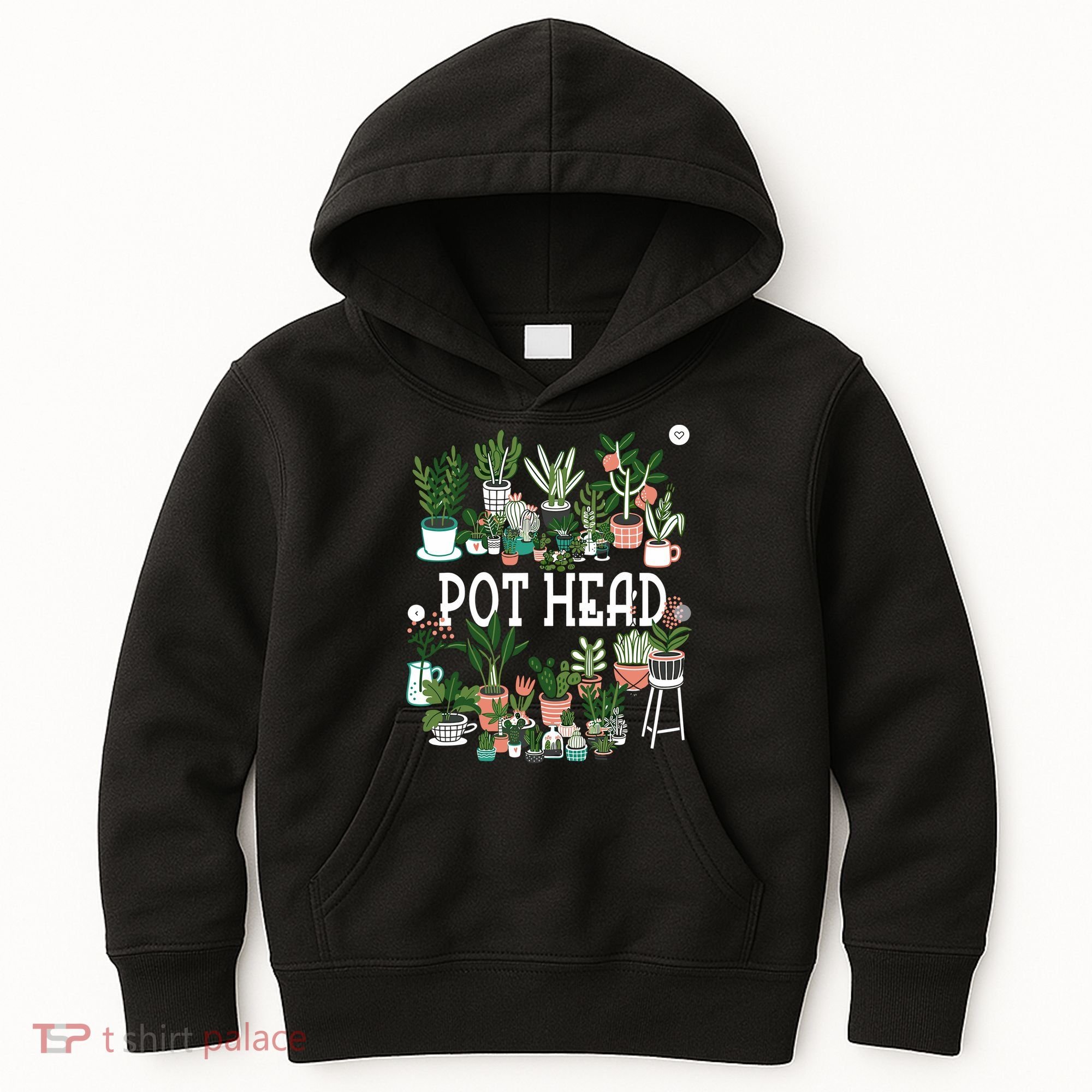 Plant Lover And Gardener Pot Head Succulent Kids Hoodie