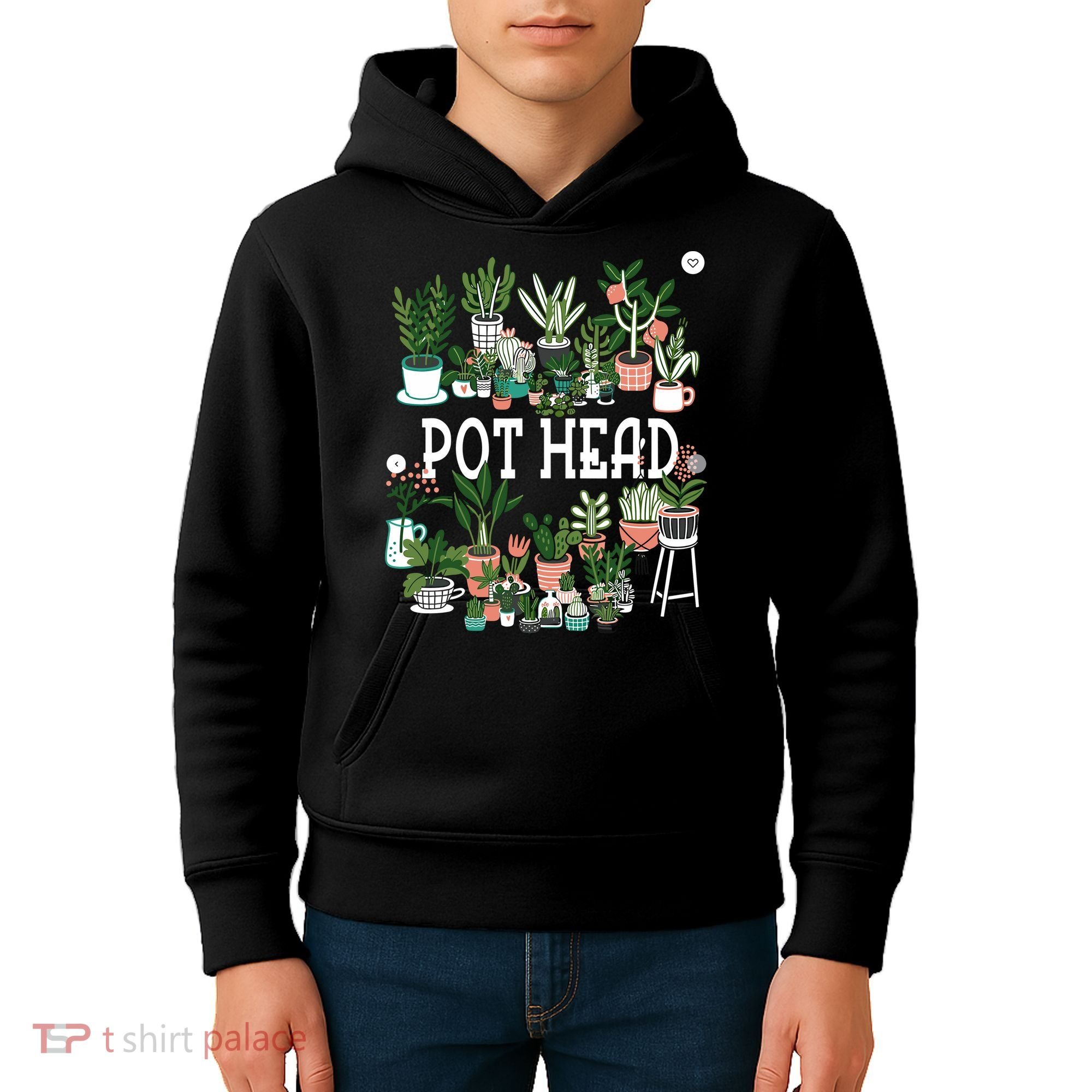Plant Lover And Gardener Pot Head Succulent Kids Hoodie