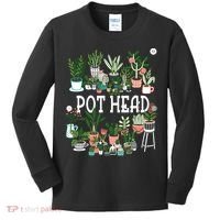 Plant Lover And Gardener Pot Head Succulent Kids Long Sleeve Shirt thumb 0