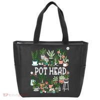Plant Lover And Gardener Pot Head Succulent Tote Bag thumb 0