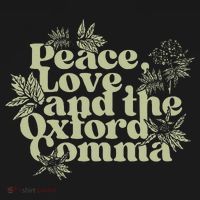 Peace Love And The O.xford Comma Funny Bucket Hat thumb 4