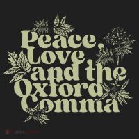Peace Love And The O.xford Comma Funny Beanie thumb 2