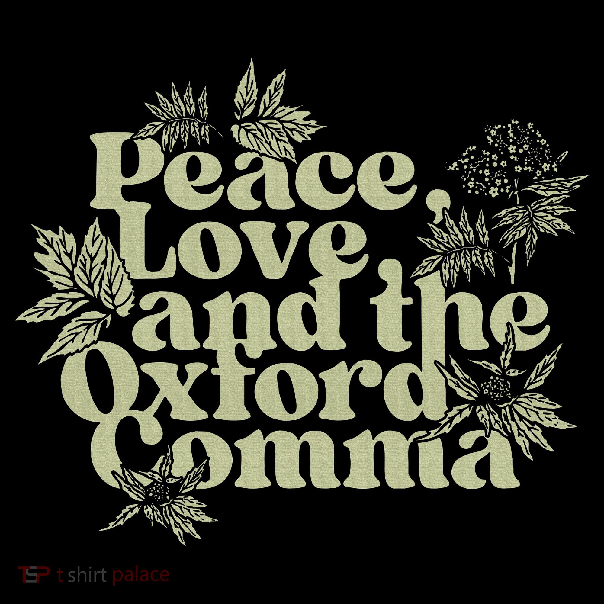 Peace Love And The O.xford Comma Funny Women's Hoodie
