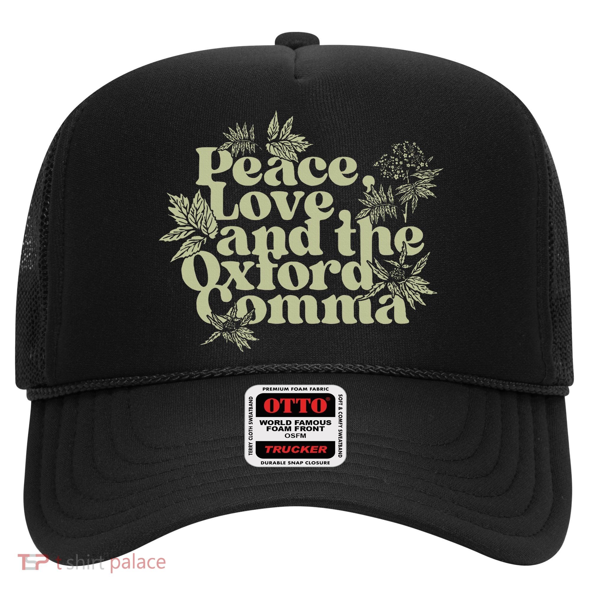 Peace Love And The O.xford Comma Funny Hat
