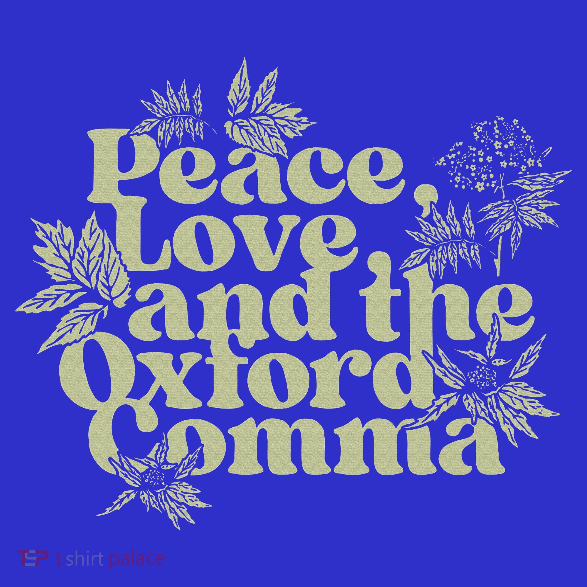 Peace Love And The O.xford Comma Funny Coaster