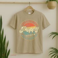 Poppy Like A Grandpa Only Cooler Vintage Retro Poppy Grandpa T-Shirt thumb 2