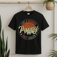 Pappy Like A Grandpa Only Cooler Vintage Retro Father's Day T-Shirt thumb 2