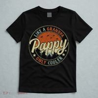 Pappy Like A Grandpa Only Cooler Vintage Retro Father's Day T-Shirt thumb 5