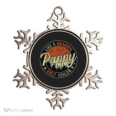 Pappy Like A Grandpa Only Cooler Vintage Retro Father's Day Ornament