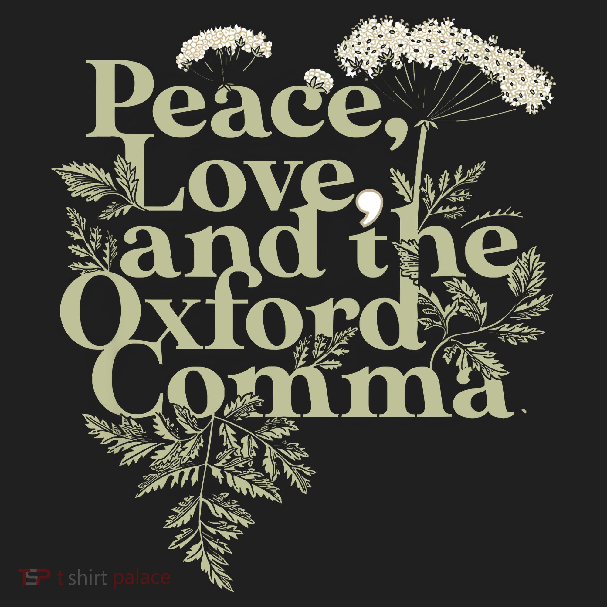 Peace Love And The OxFord English Comma Grammar Humor Hat