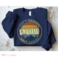 Pepaw Like A Grandpa Only Cooler Funny Dad Pepaw Fathers Day Sweatshirt thumb 2