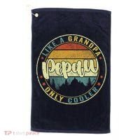 Pepaw Like A Grandpa Only Cooler Funny Dad Pepaw Fathers Day Golf Towel thumb 0