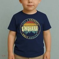 Pepaw Like A Grandpa Only Cooler Funny Dad Pepaw Fathers Day Toddler T-Shirt thumb 2