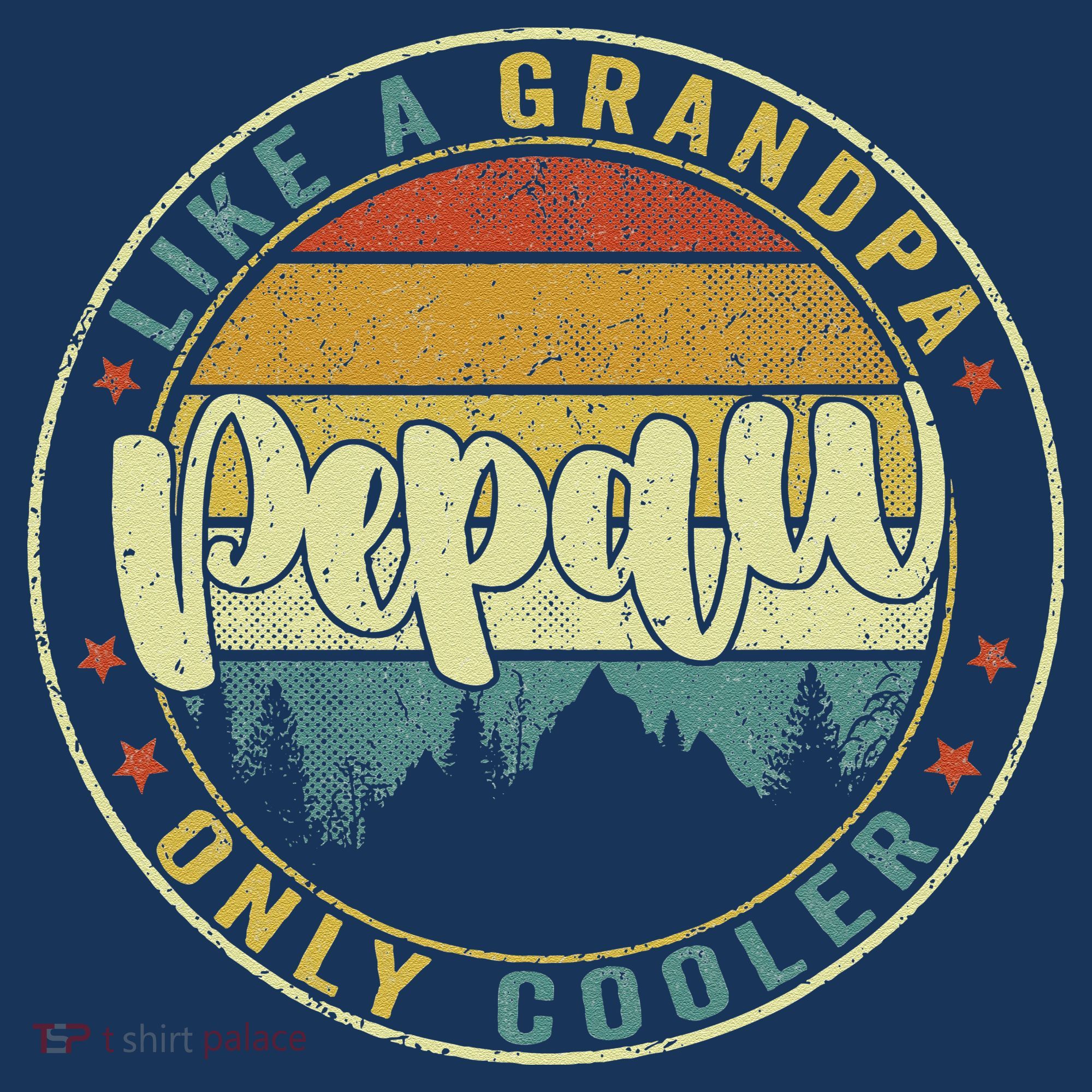 Pepaw Like A Grandpa Only Cooler Funny Dad Pepaw Fathers Day Kids Hoodie