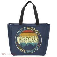Pepaw Like A Grandpa Only Cooler Funny Dad Pepaw Fathers Day Tote Bag thumb 0
