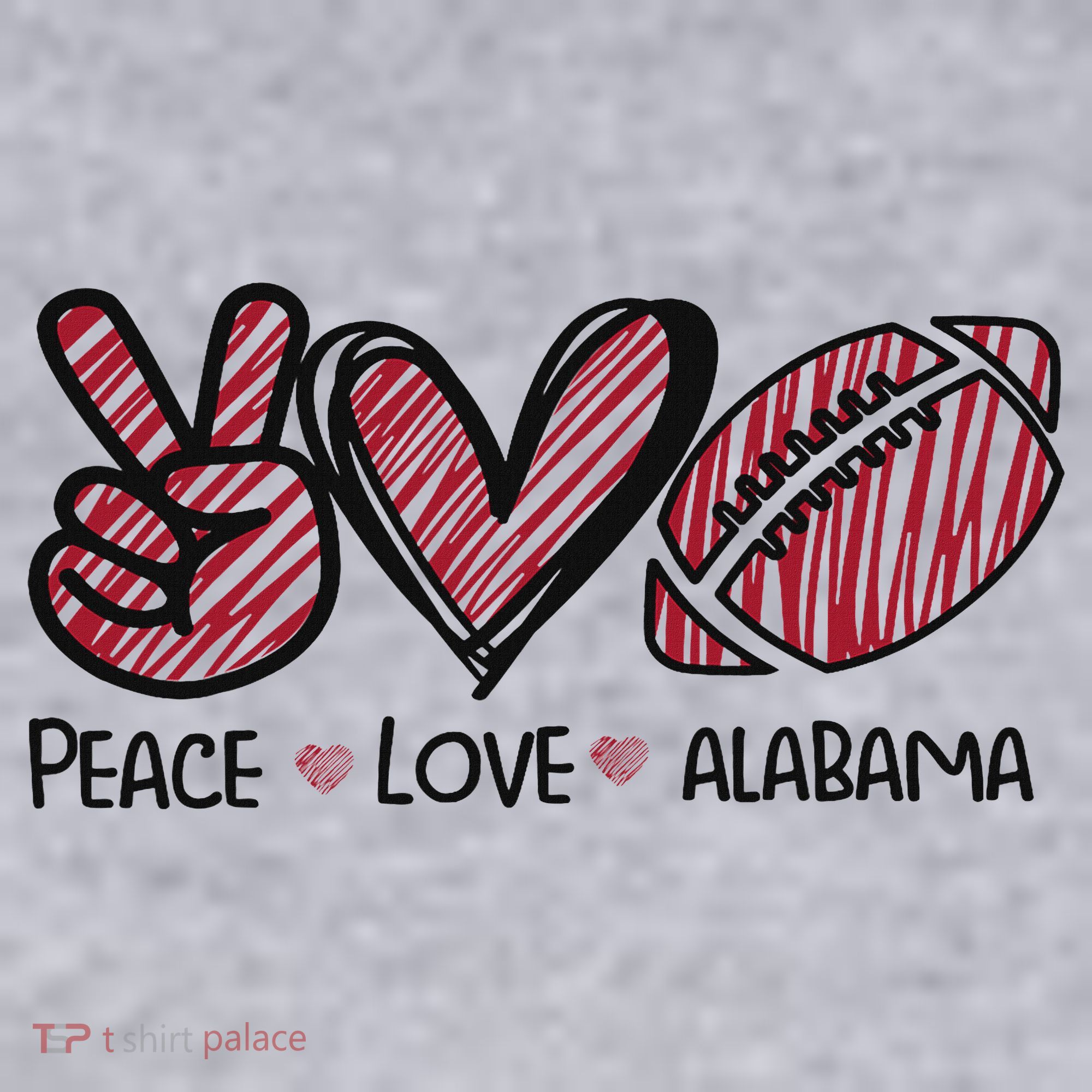 Peace Love Alabama Women's Sweatshirt