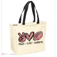 Peace Love Alabama Tote Bag thumb 2