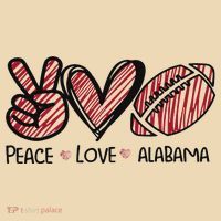 Peace Love Alabama Tote Bag thumb 4