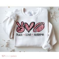 Peace Love Alabama Sweatshirt thumb 2
