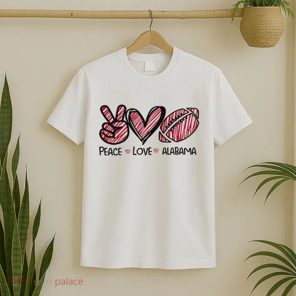 Peace Love Alabama T-Shirt