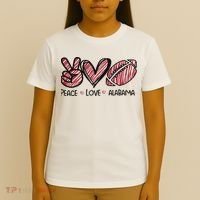 Peace Love Alabama T-Shirt thumb 4
