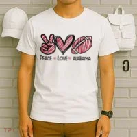 Peace Love Alabama T-Shirt thumb 6