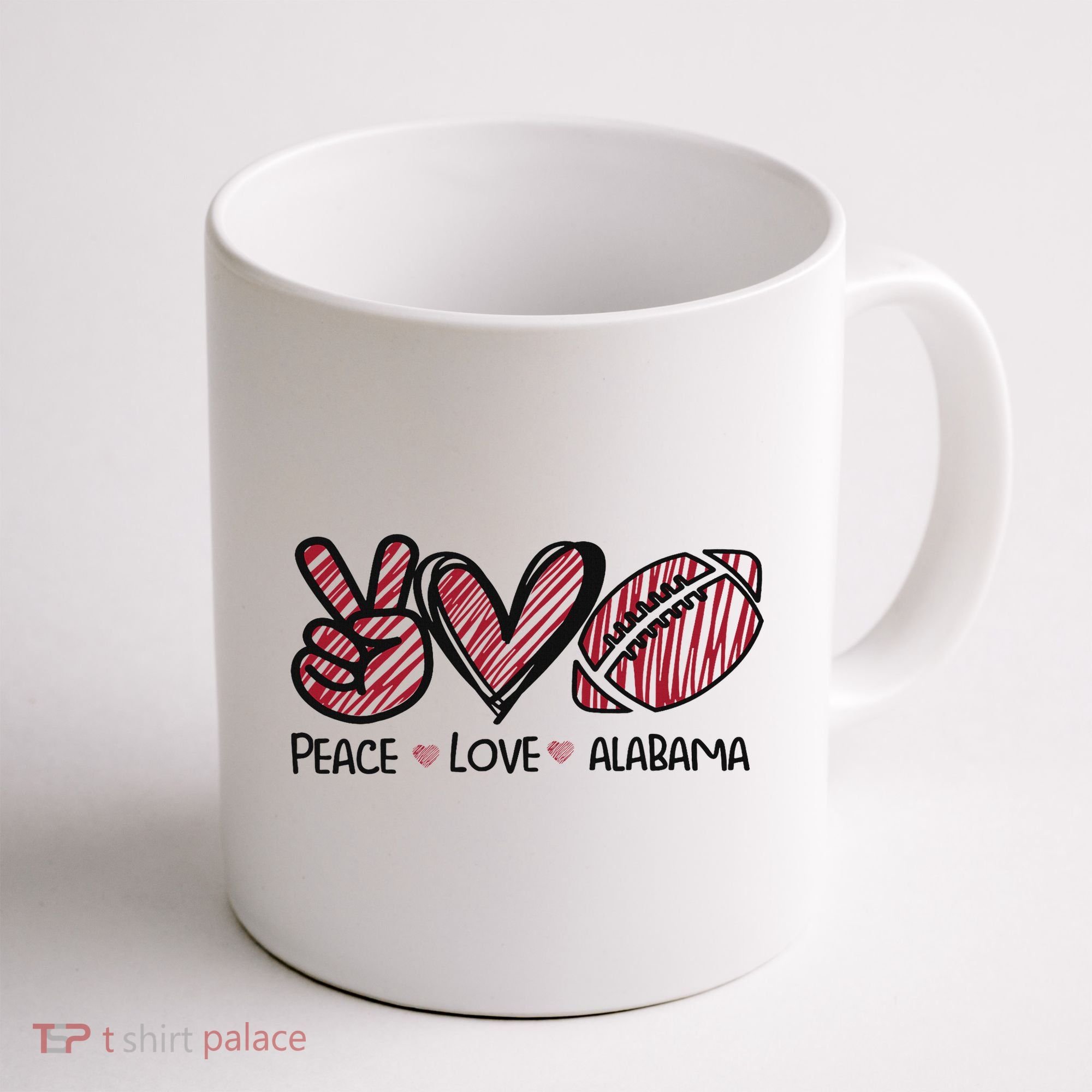 Peace Love Alabama Coffee Mug